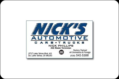  - Nicks Automotive business cards